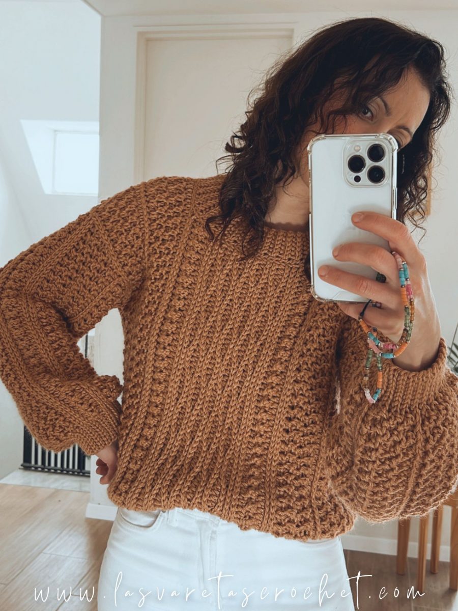 Sweater Lulú - Técnica de Tejido Vertical y Texturas Novedosas