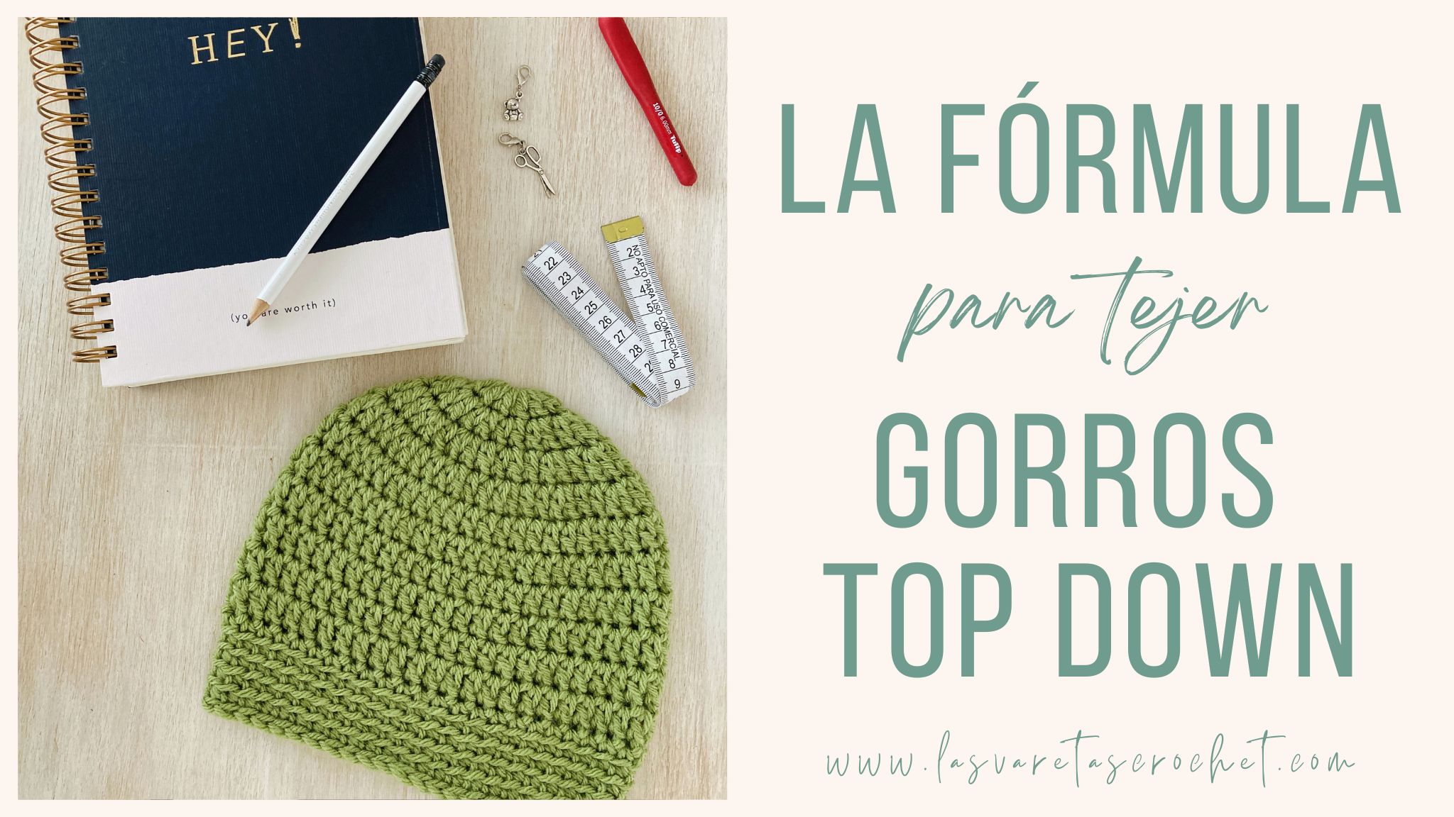 La Fórmula para Tejer Gorros Top Down
