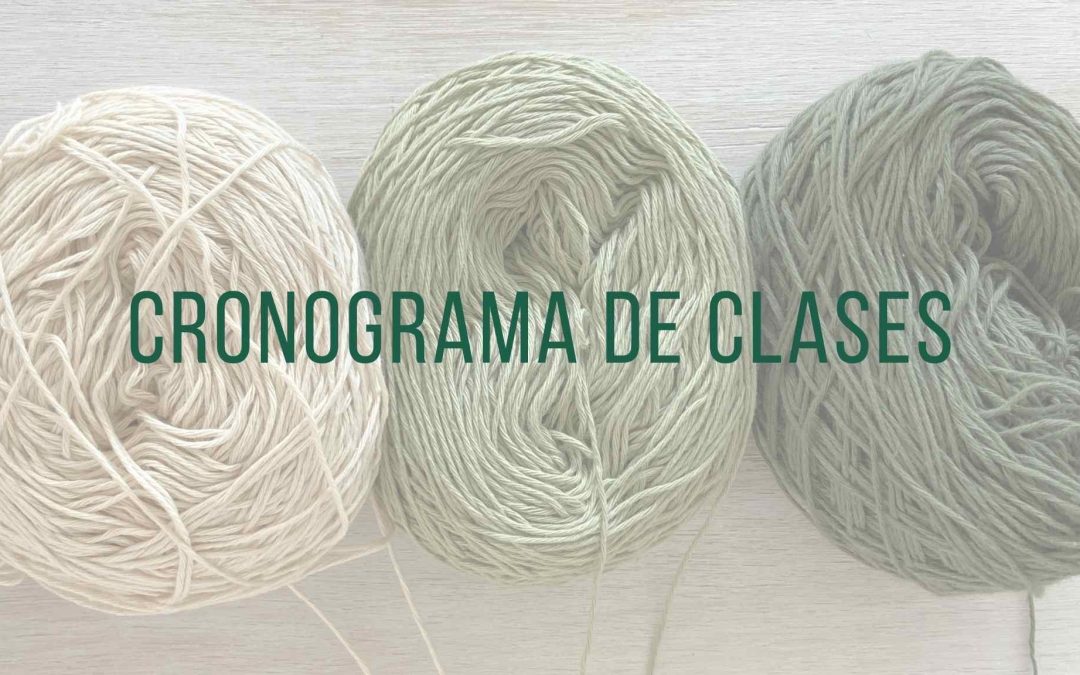 Cronograma de clases – Mayo
