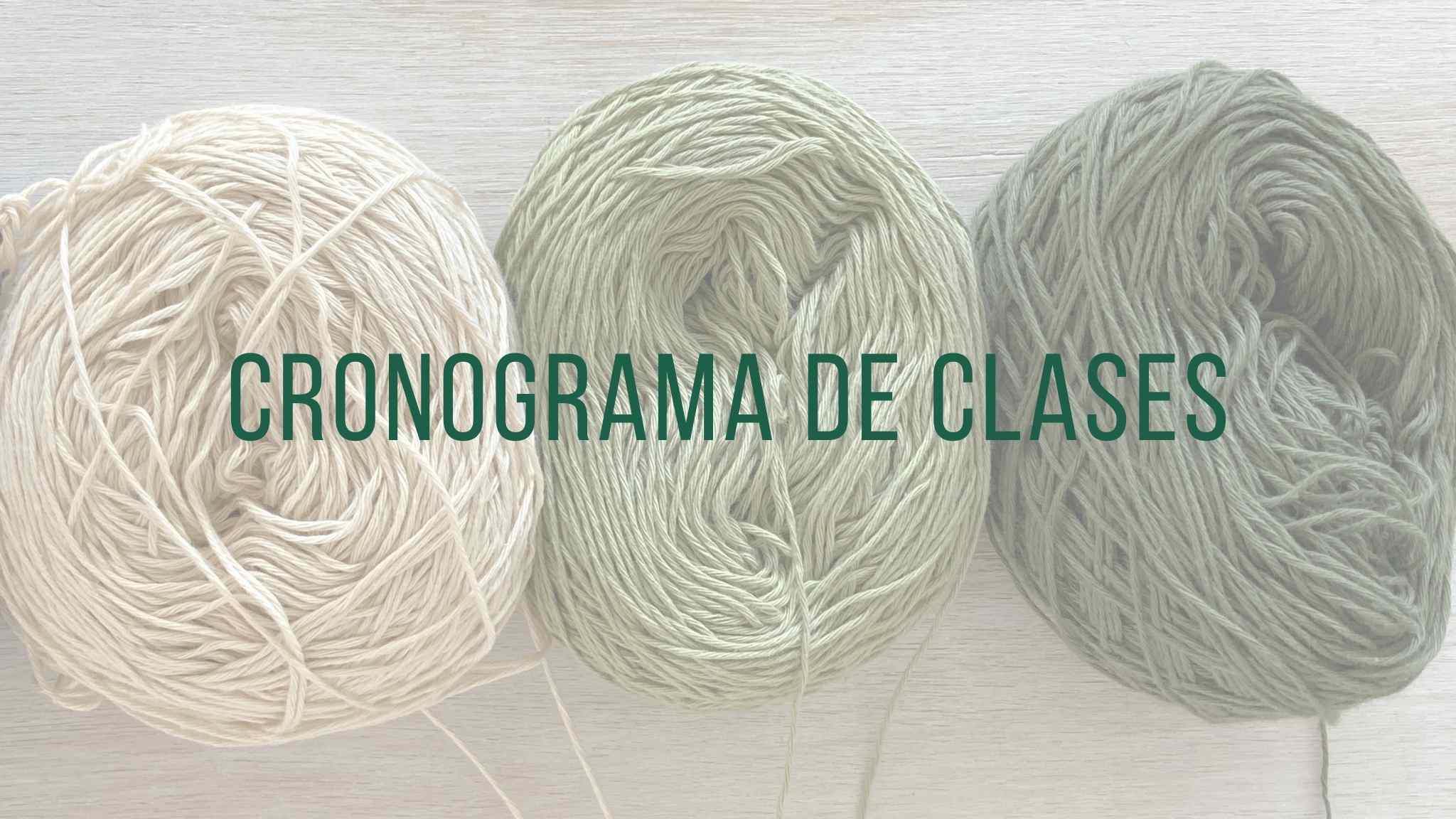 Cronograma de clases – Mayo