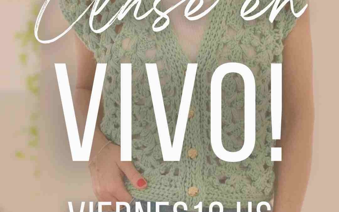 🎥 CLASE EN VIVO & Cierre – CÁRDIGAN JAZMÍN